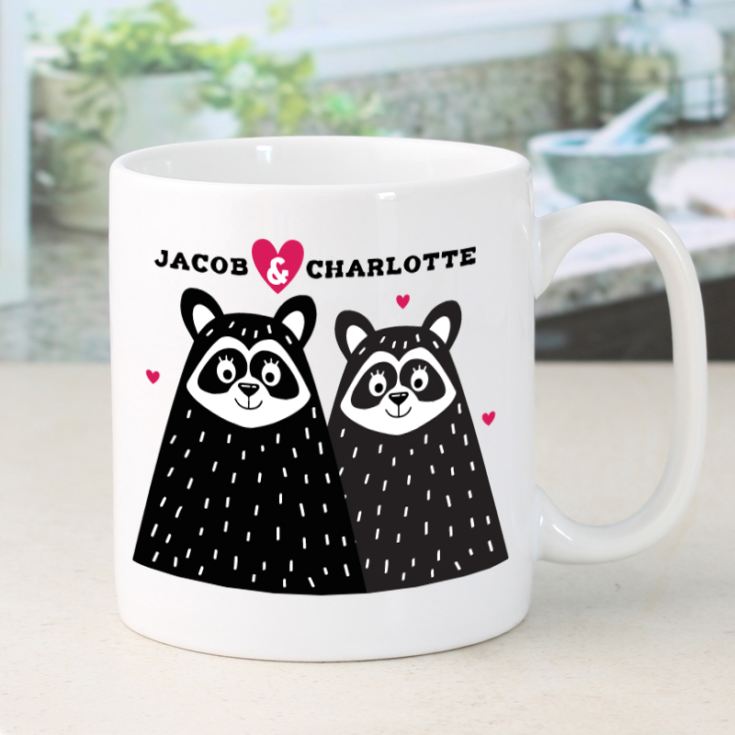 Personalised Racoon Couple Mug product image