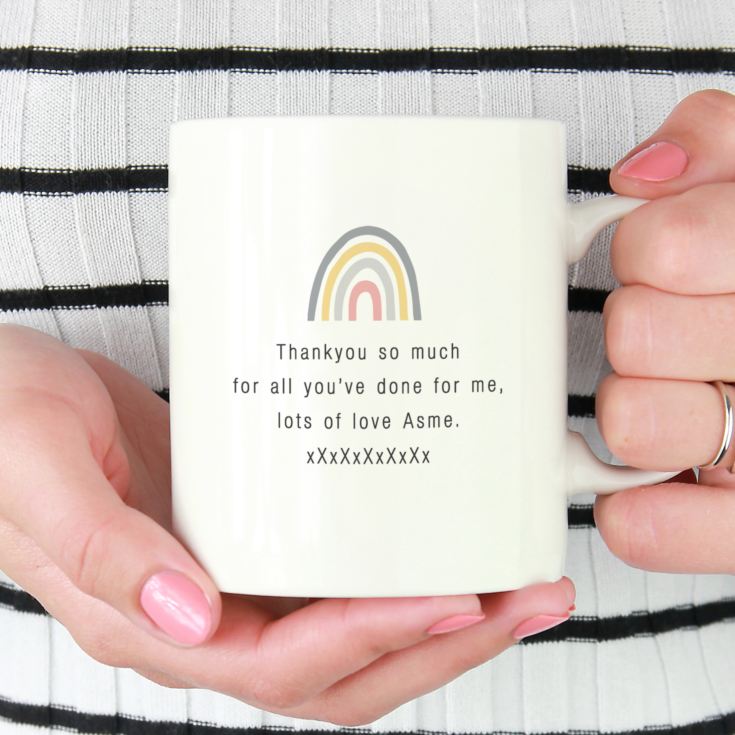 Personalised Rainbow Design Teacher Mug product image