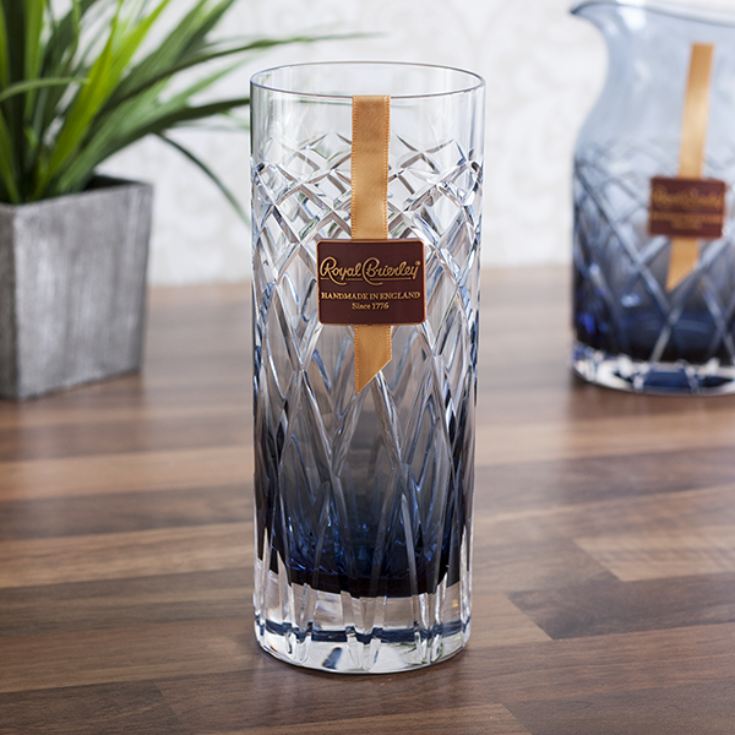 Royal Brierley Harris Ink Blue Highball Glass The Gift Experience