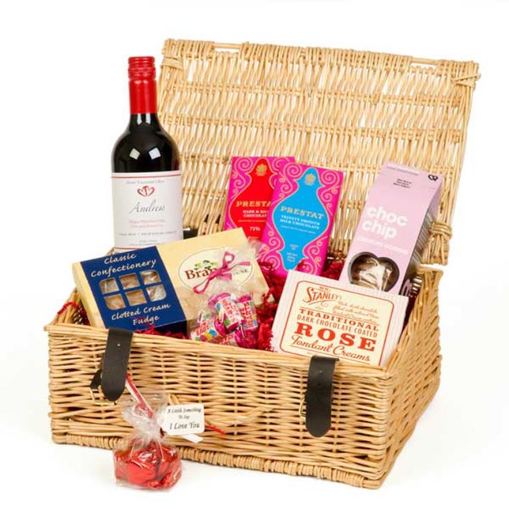 Valentines Day Hamper with Personalised Wine product image