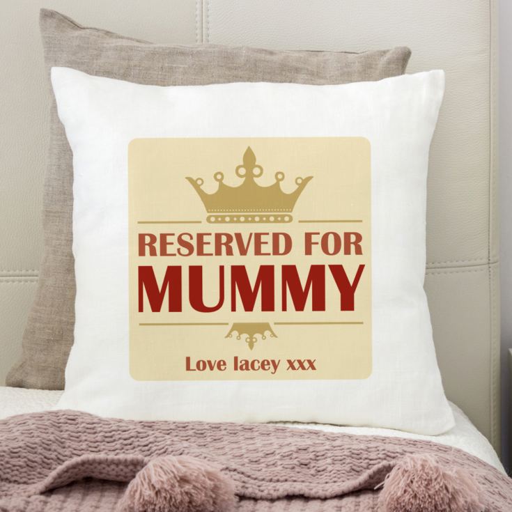 Reserved For Mummy Personalised Cushion product image