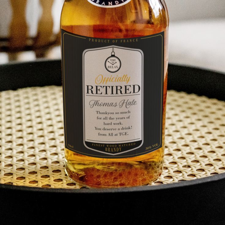 Personalised Retirement Brandy The Gift Experience