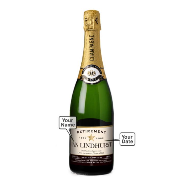 Personalised Retirement Champagne product image