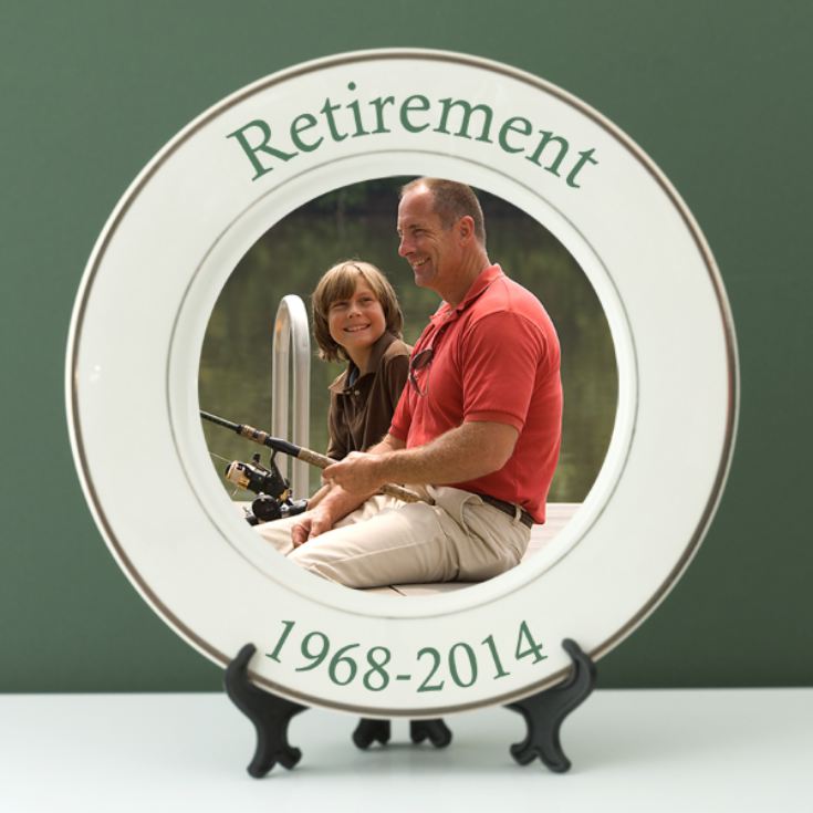 Personalised Retirement Photo Plate product image