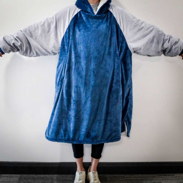 Blue Oversized Blanket Hoodie product image