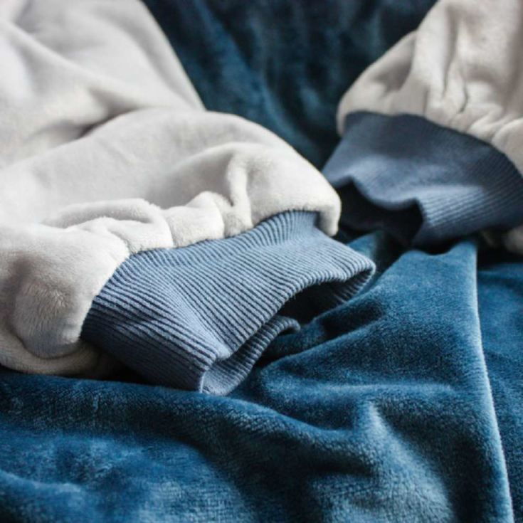 Blue Oversized Blanket Hoodie product image