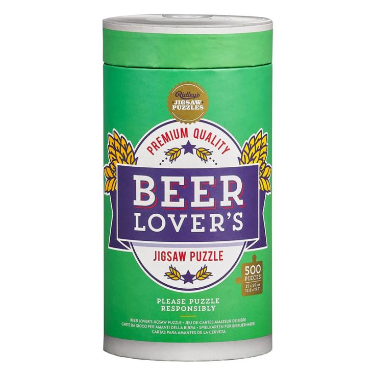 Ridley's Beer Lover's 500-Piece Jigsaw Puzzle product image