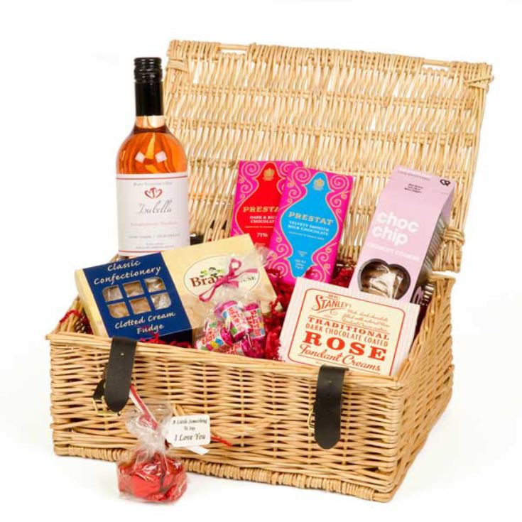 Valentines Day Hamper with Personalised Wine product image