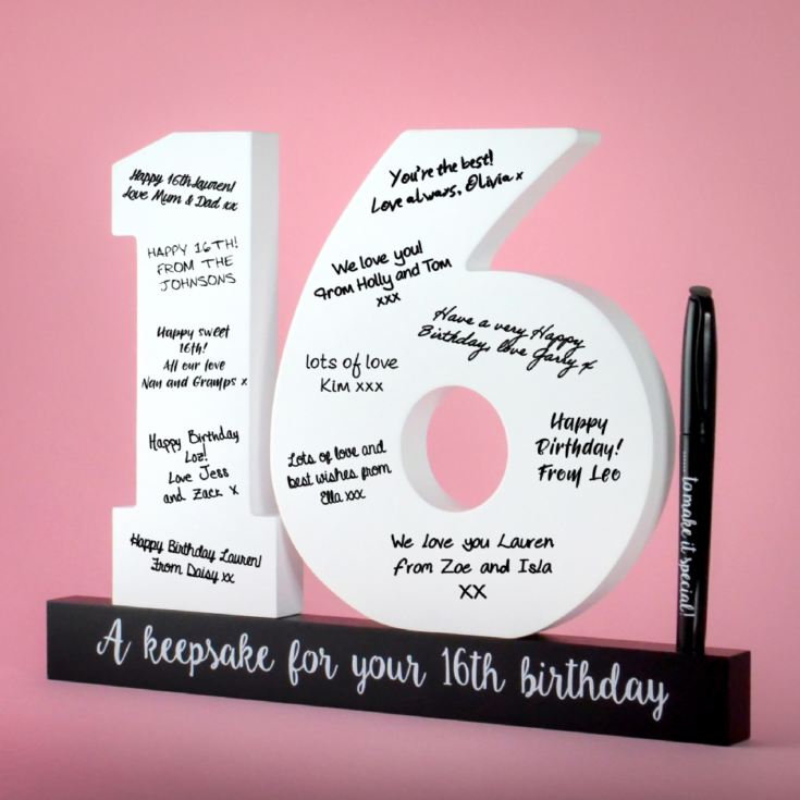 16th Birthday Signature Number product image