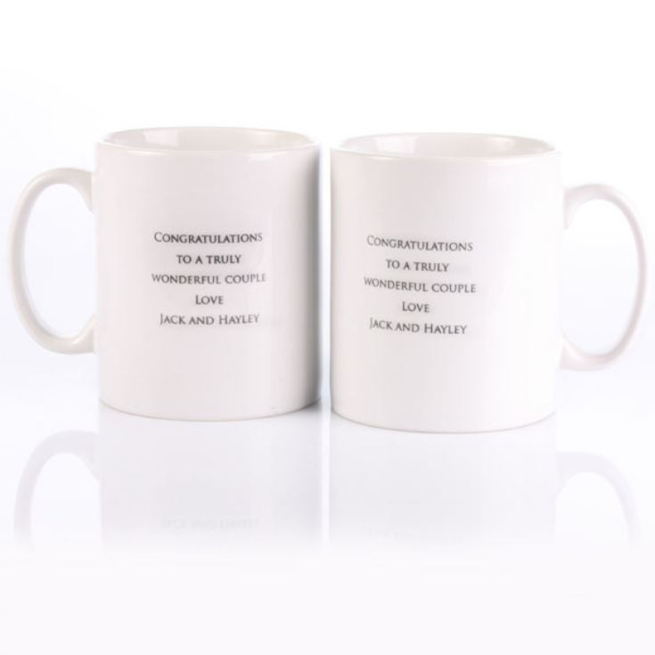 Pair of Personalised Ruby Anniversary Mugs product image