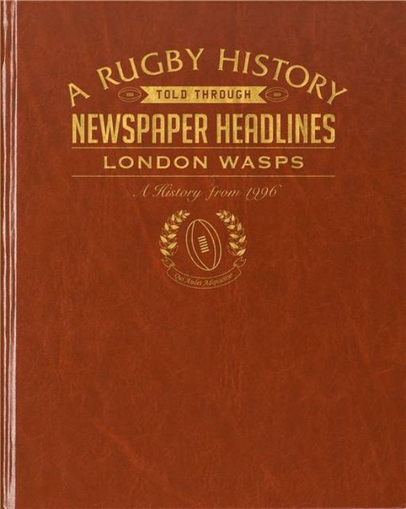 Rugby Newspaper London Wasps book - Brown Leatherette  product image
