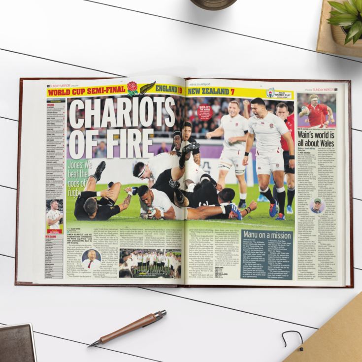 Personalised 100 Year English Rugby History Book product image