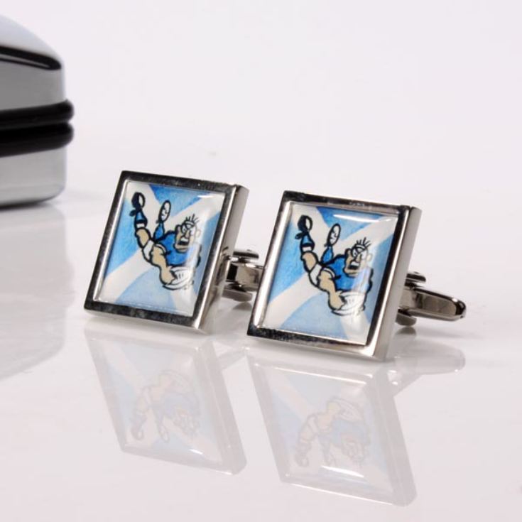personalised rugby cufflinks