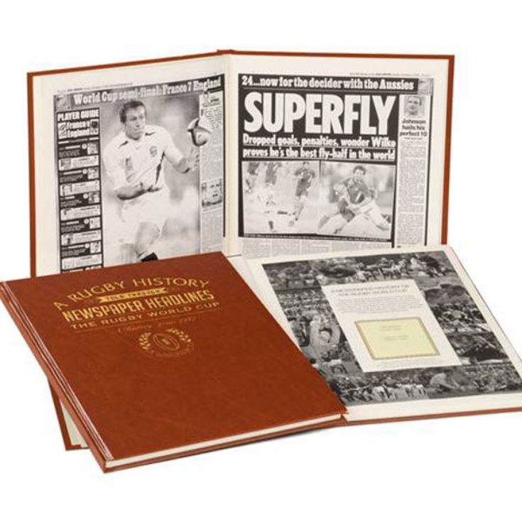 Personalised Rugby World Cup Newspaper Book product image