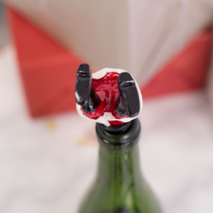 Upside Down Santa Wine Bottle Stopper The Gift Experience