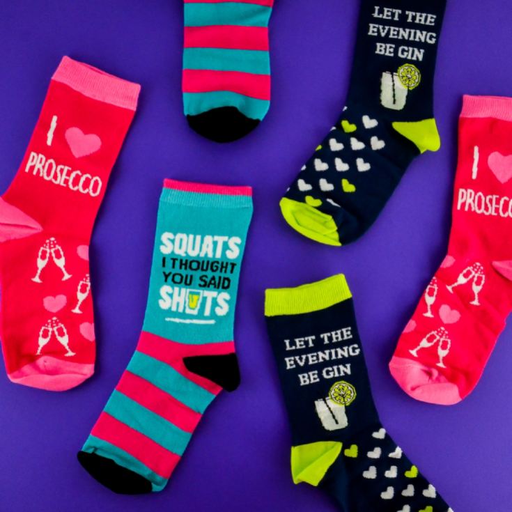 Ladies Trio of Boozy Socks product image