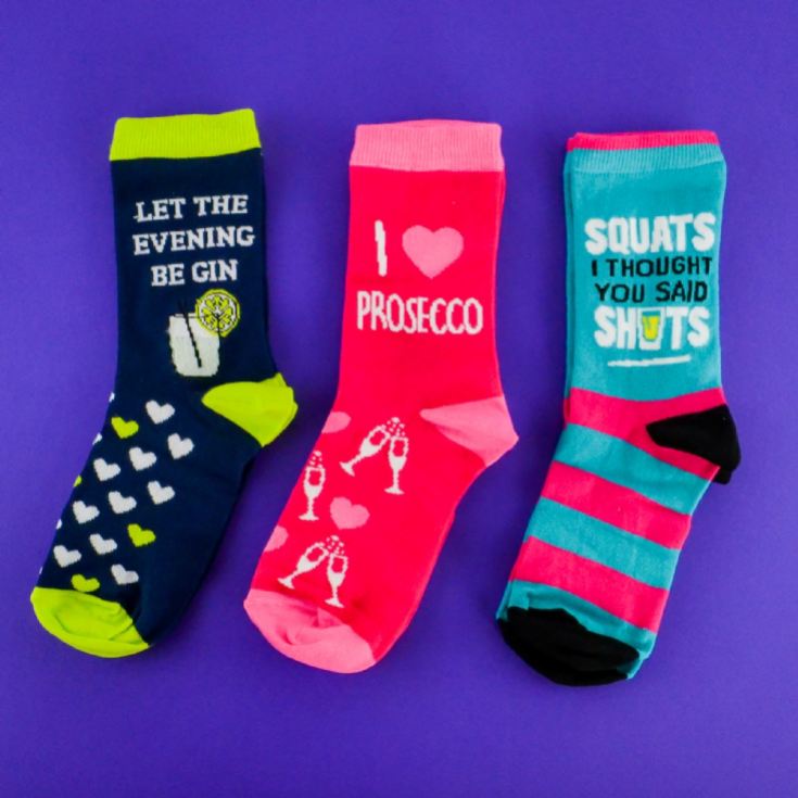 Ladies Trio of Boozy Socks product image