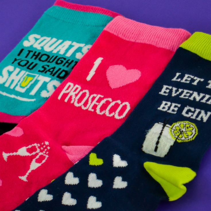 Ladies Trio of Boozy Socks product image