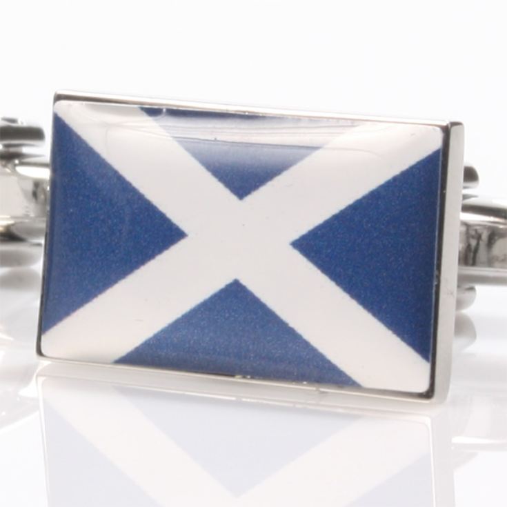 Personalised Scottish Flag Cufflinks product image