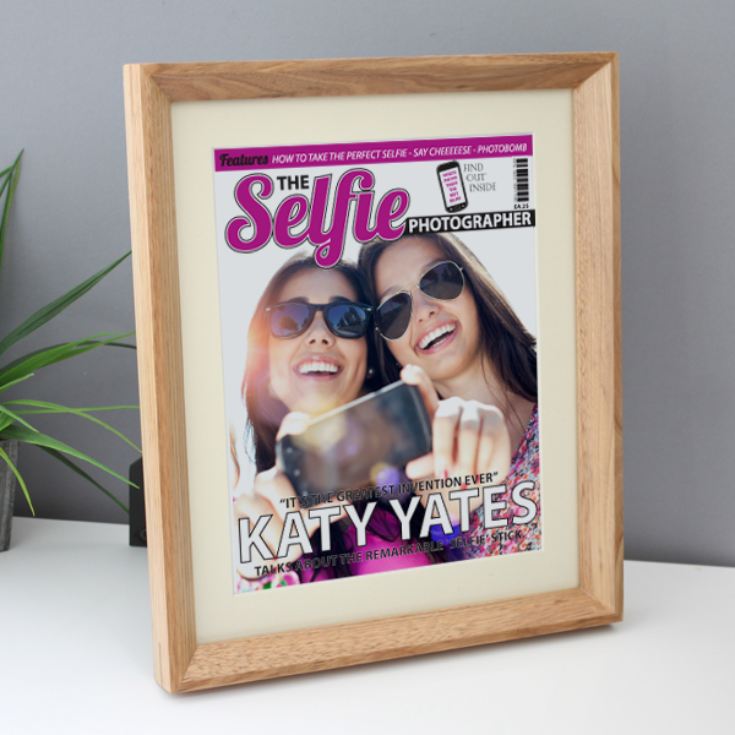 Personalised Selfie Photography Magazine Framed Print product image