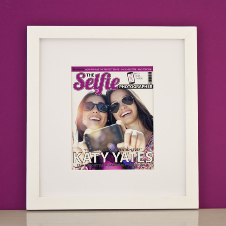 Personalised Selfie Photography Magazine Framed Print product image