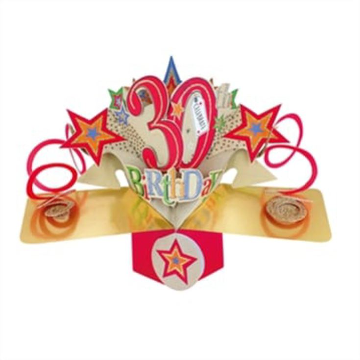 Pop Up 30th Birthday Card product image