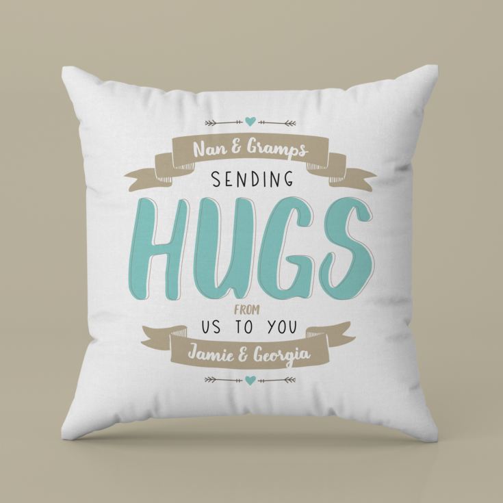 Personalised Sending Hugs Cushion product image