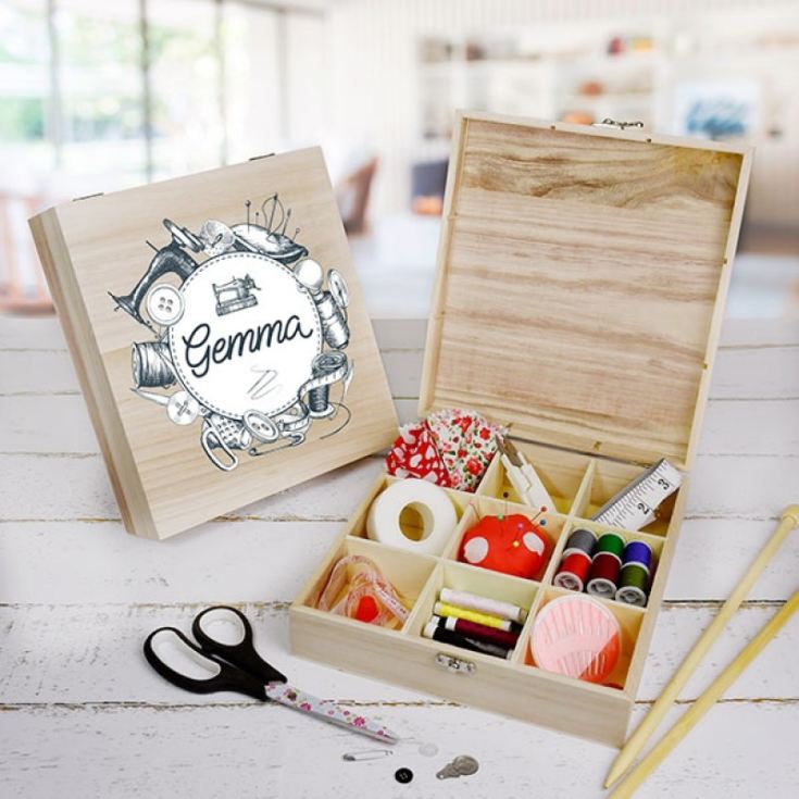 Personalised Sewing Box - 9 compartment product image