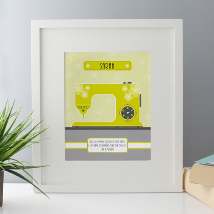 Personalised Sewing Machine Framed Print The Gift Experience