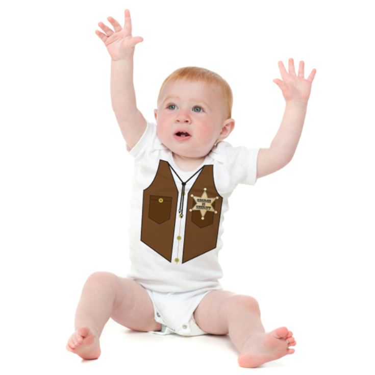 Personalised Sheriff Baby Grow product image