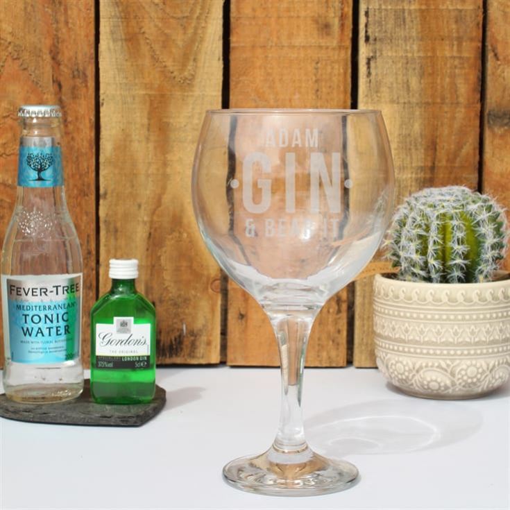 Personalised Gin and Bear It Gin Gift Set product image
