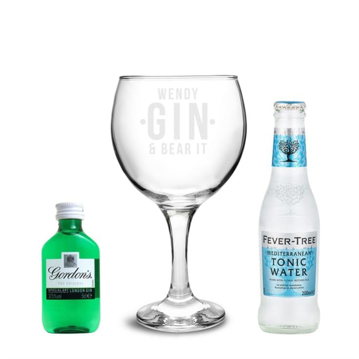 Personalised Gin and Bear It Gin Gift Set product image