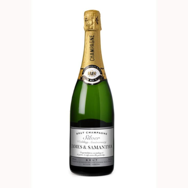 Personalised Silver Anniversary Champagne product image