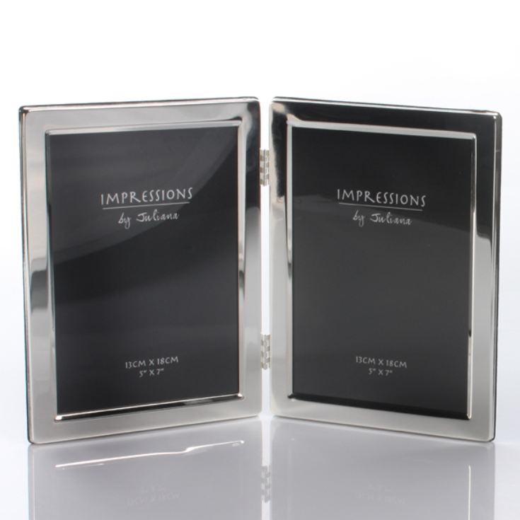 Personalised Silver Plated Double Photo Frame product image