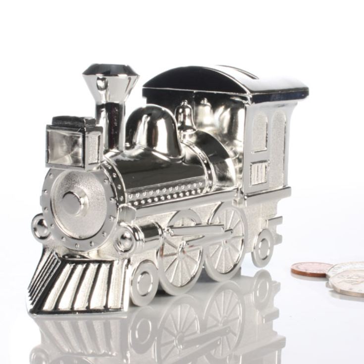 Silver Plated Train Money Box product image