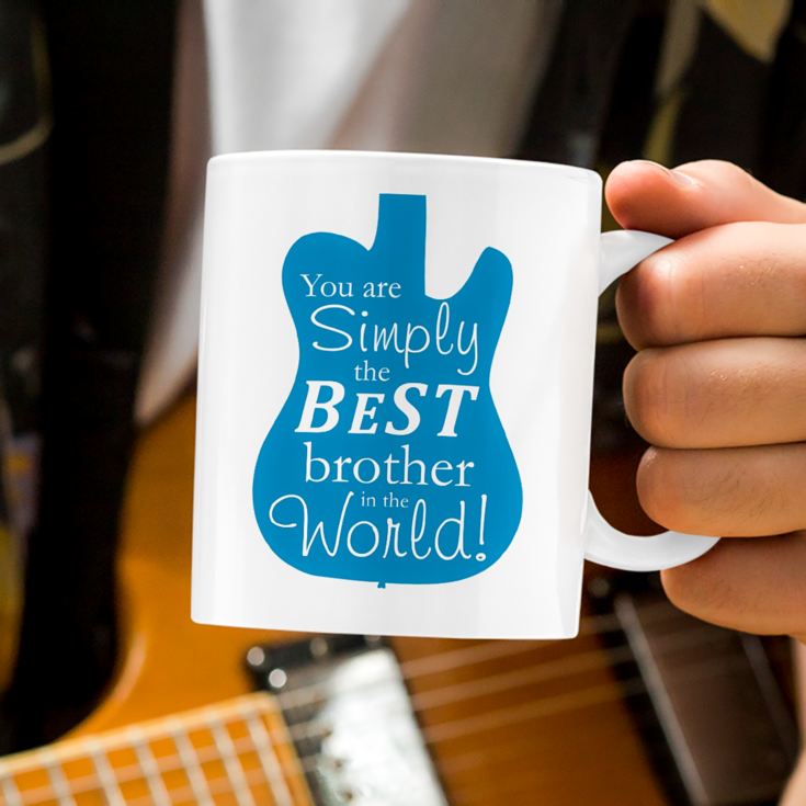 Personalised Simply The Best Guitar Design Mug product image