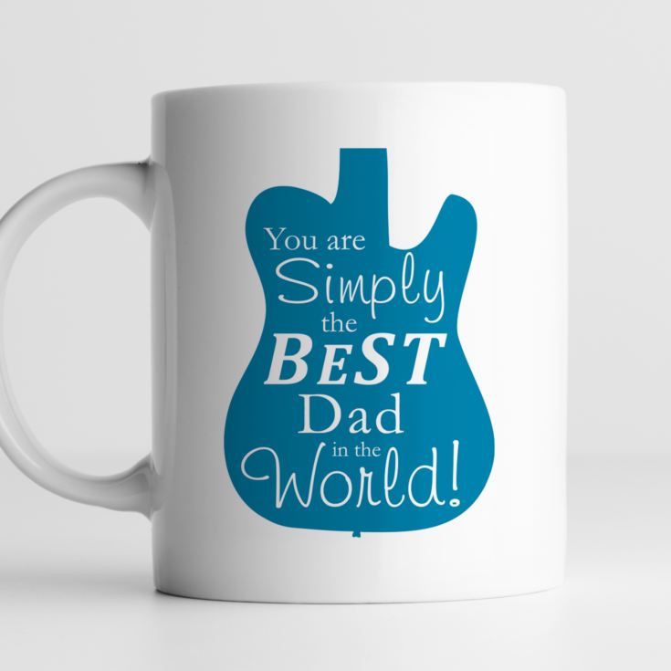 Personalised Simply The Best Guitar Design Mug product image