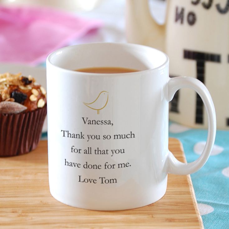 Simply the Best Bird Design Personalised Mug product image