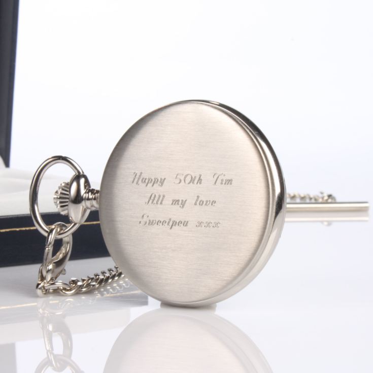 Skeleton Personalised Pocket Watch product image