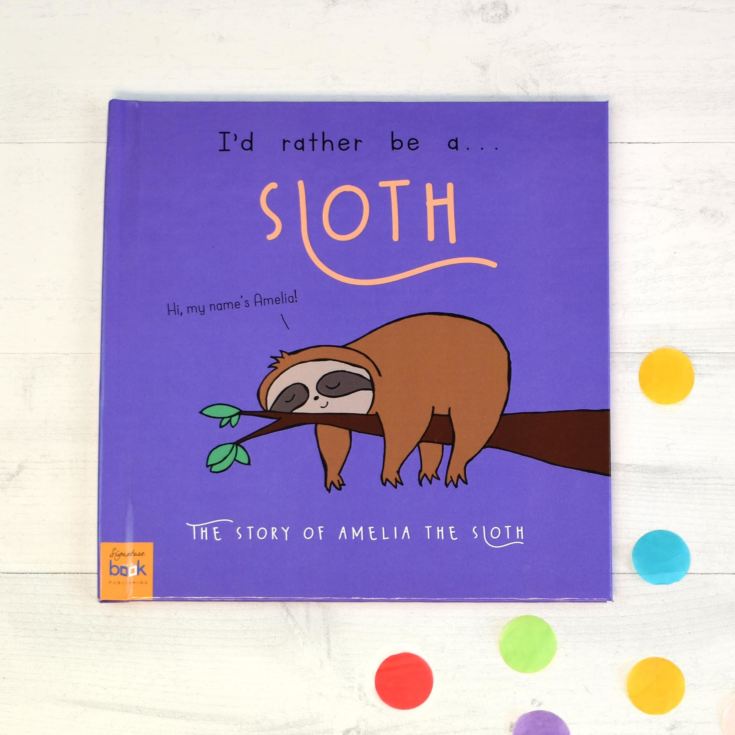Personalised I’d Rather Be A Sloth Book product image