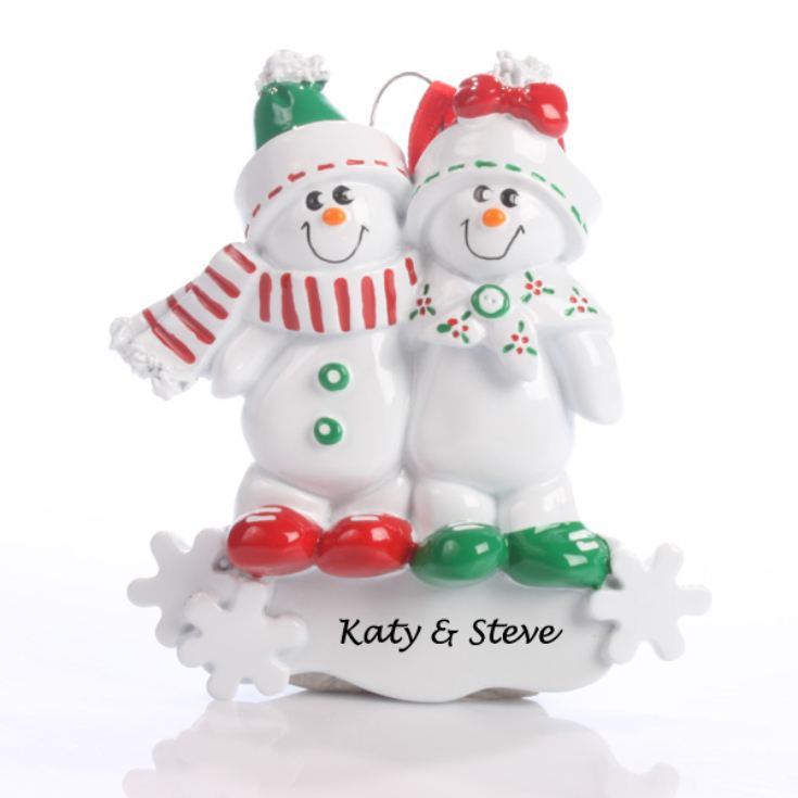 Personalised Snowman Family Ornament product image