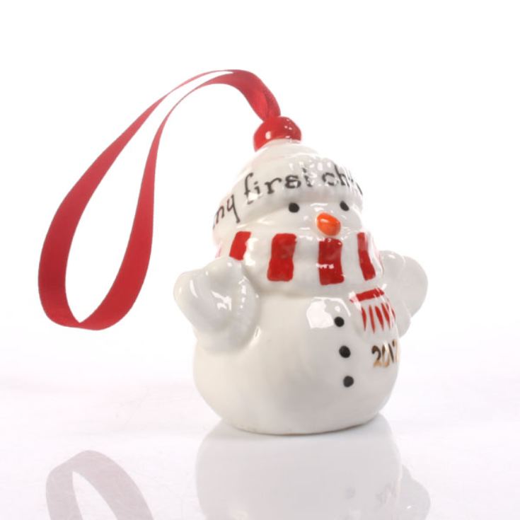 My First Christmas Snowman Decoration product image