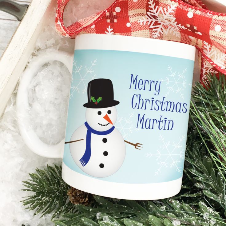 Christmas Snowman Personalised Mug product image