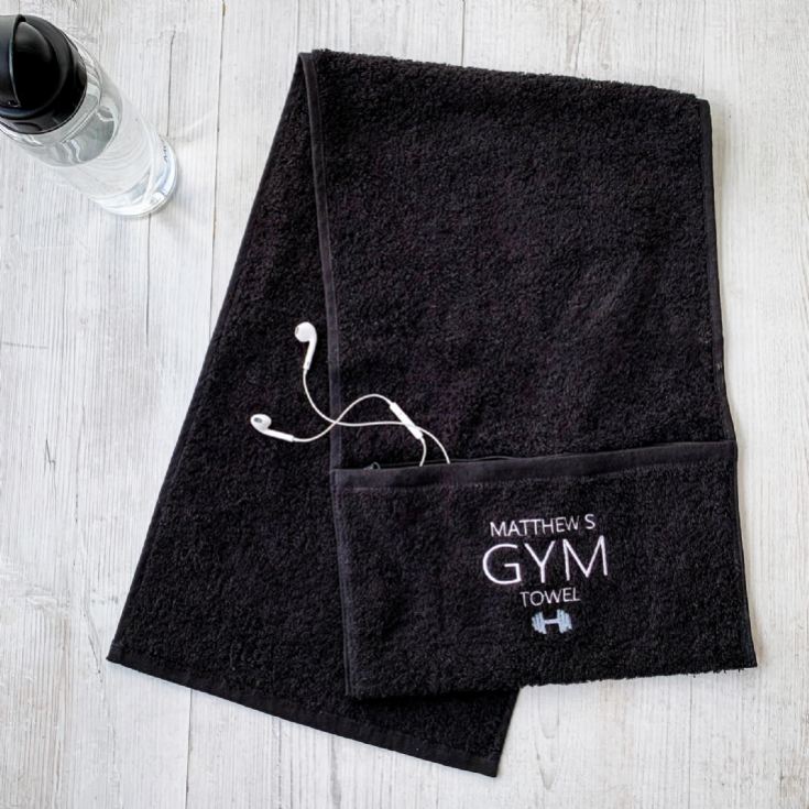Personalised Gym Towel With Zip Pocket product image