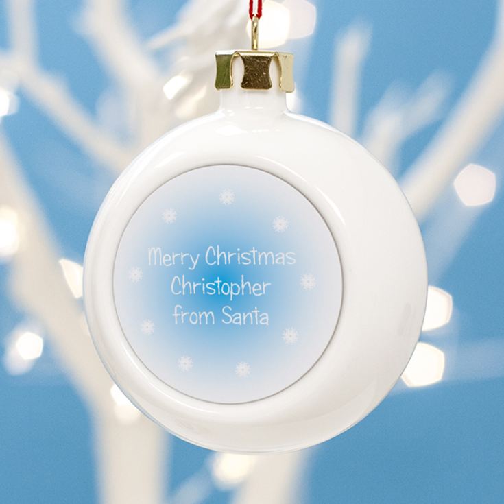 Personalised Merry Christmas Son Bauble product image