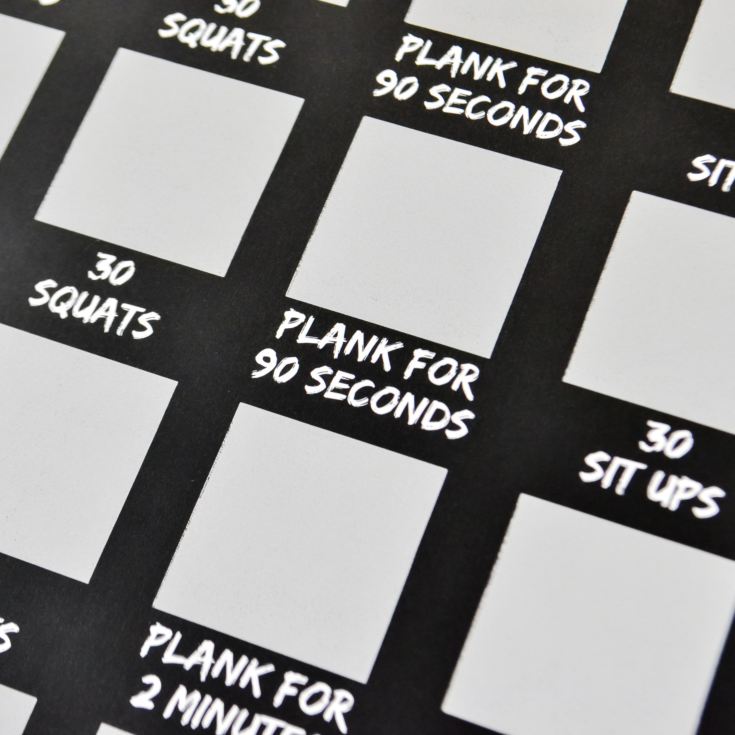 100 Day Fitness Challenge Scratch Off Poster product image