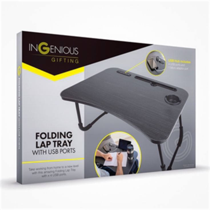 Folding Lap Tray with USB Ports product image