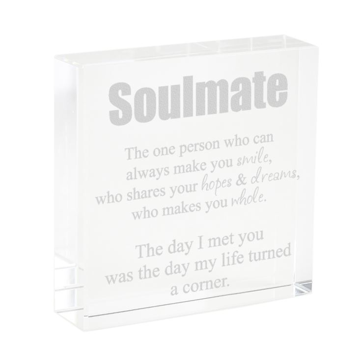 Personalised Soulmate Glass Keepsake product image