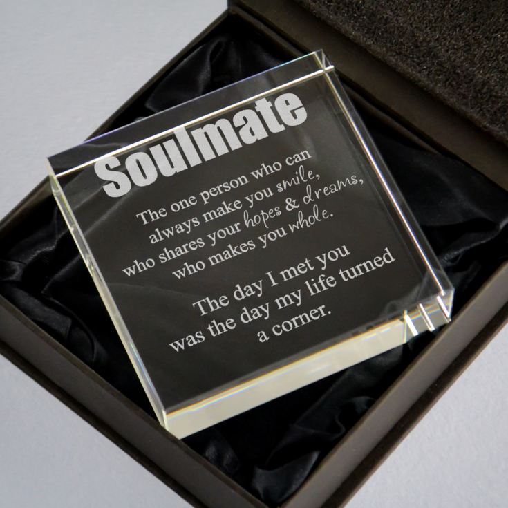 Personalised Soulmate Glass Keepsake product image