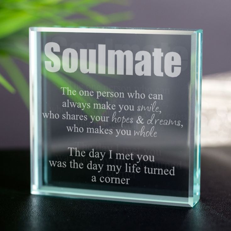 Personalised Soulmate Glass Keepsake product image